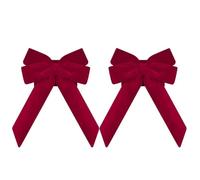 Genérico Christmas Bow Chair Sashes 2 Pack Red Ribbon Decorative Ties