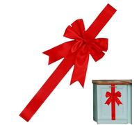 Genérico Christmas Bow - Satén, 78.74x3.94in Festival Bow Reusable and Elegant | Versatile Holiday Decoration, Wreath Tree Bows for Doors, Walls, Fences, Trees and Tabletop Displays
