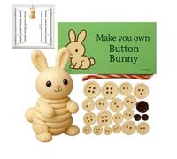 Genérico Christmas Button Ornament Kit - Highland Cow DIY Craft Set for Holiday Party Decoration, Seasonal Supplies for Bedroom Office Door Window Entryway Car Wreath Shop, Easy to Kit