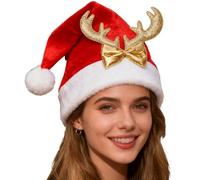 Genérico Christmas Cap-Santa Hat | Holiday Hat For Women, Boys, Girls, Youth, Teens, Birthday, Holiday Newtraditional Red And White Festive Headwear Year,warm Party Headwear