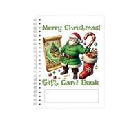 Genérico Christmas Card Keeper Book - Holiday Organizer For Greeting Storage | Paper Material with Spiral Binding, For Wedding Invitations, Birthday Letters, Festival Wishes, Gift Memories