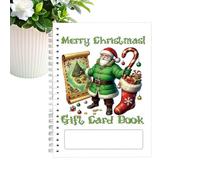 Genérico Christmas Card Storage - Seasonal Spiral Bound Cash Booklet Organizer | Paper Greeting Card Keeper, Festive Album for Wedding, Birthday, College, Holiday, Festival, Gathering, Display