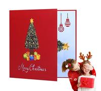 Genérico Christmas Cards - Christmas Cards 3d Merry Card Vintage Christmâs Cârd for Daughter, Sister, Friend | Christmâs Eve Handwritten Greeting Cârd