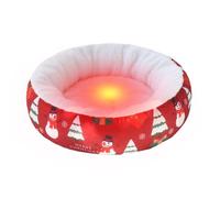 Genérico Christmas Cat Bed - Christmas Calming Comfortable Pet Sofa | Comfortable Christmass Pet Sofa | Pets Kitten Fuzzy Sleeping Mat for Dorm, Apartment, Bedroom, Living Room, Balcony