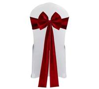 Genérico Christmas Chair Decorations - Velvet Bow Party Chair Sashes Seat Tie | 110x30cm Holiday Satin Style Covers, 200g Weight, Perfect for Wedding Birthday Event Banquet Home Office Dining Room