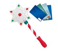 Genérico Christmas Debit Card Wand, Snowflake Handheld Seasonal Holder | Christmas Credit Card Wand, 3D Printed Credit Christmas Payment Wand For Markets Restaurants Stores Fixed Counters Cashiers