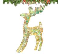 Genérico Christmas Deer Decor | 18x7x35cm Festive 2D Acrylic Light - Easy To Install Outdoor Lighted Deer Family Seasonal Décor,for Holiday Tradition Celebration Cheer Family Party Festival Fun