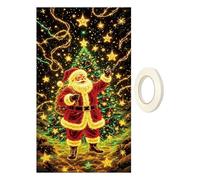 Genérico Christmas Door Banner | 70x35 Inch Fluorescence Holiday Sign | Christmas Front Door Decoration Cover | for Porch Farmhouse Indoor Outdoor Home