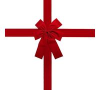 Genérico Christmas Door Bow, 200 × 420 cm Christmas Bow Decoration, Giant Red Front Door Large Christmass Decorations for Porch, Wedding, Parties, Dormitory Apartment