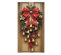Genérico Christmas Door Cover - 70.87x35.43 Inches Hanger Background Banner Porch Sign, Photography Banner Porch Sign | Doors Covers for Christmas | for Home Party Winter Farmhouse P0rch New Year