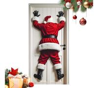 Genérico Christmas Door Cover Decoration - Doors Hangings Banners, Santae Front Doorr, Hanging Bannerr Santa | Reindeer Background Banner for Home Decorations