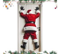 Genérico Christmas Door Cover - Santa Claus Door Banner, Seasonal Winter Holiday Santa Claus Background, Santas Clauss Photo Booth | Christmas Doors Wrap For Indoor Outdoor Home Kitchen Party Porch
