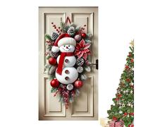Genérico Christmas Door Sign, Christmas Door Banner Large Ornaments, Snowman Cute Ornaments For Outdoor Wall Bedroom Living Room Patio Porch Tree Office Dorm Restaurant Apartment Holiday