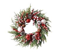 Genérico Christmas Door Wreath - 19.69 Inches Artificial Winter Holiday Decorations, Artificial Christmas Winter Wreath | For Outdoor Indoor Wall Window Mantel Fireplace
