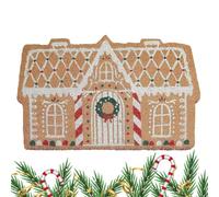 Genérico Christmas Front Door Mat, Gingerbread House Door Mat, Non Slip Floor Doormat For Shower Floor Living Room Kitchen Porch Indoor Bathroom Entryway Home