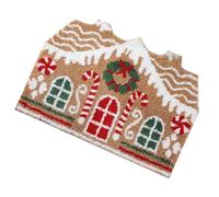 Genérico Christmas Front Door Mat - Non Slip Gingerbread House Doormat | Non Slip Gingerbread House Christmas Doormat, Festive Floor Mat For Shower Living Room Kitchen Porch Bathroom Entryway