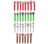 Genérico Christmas Gel Pens - 30-Pack 4-In-1 Multi-Color Ink Pens | Cute Holiday Stationery for Kids Adults Students Teachers, Festive Writing Supplies for School, Office, College, Journaling