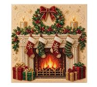 Genérico Christmas Gem Art Kit, Adult DIY Pearl Craft Supplies