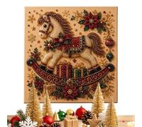 Genérico Christmas Gem Art Kit, Adult DIY Pearl Craft Supplies