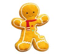 Genérico Christmas Gingerbread Man Pillow | 40 cm Suave y Lindo, decoración de Navidad para el hogar - Decoración de Invierno en Forma de muñeco para sofá Cama, Asiento de
