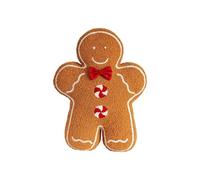 Generico Christmas Gingerbread Man Pillow Plush - 45 cm Stuffed Gingerbread Pillow Fun Gingerbreads Shaped, Decorative Throw Pillows For Sofa Cushion Christmas Party Decor (Khaki)