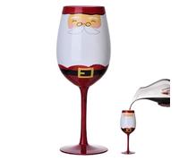 Generico Christmas Glasses Drinkware Stemmed Shape | Water Glases, Cup,Festive Stemmed Water Glasses, Holiday Drinking Cups | For Christmas Parties, Celebrations
