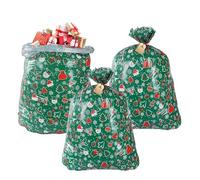Generico Christmas Goodies Bags, Candy Organizer Bag, Christmas Decoration Bags, Goodies Bag With Large Capacity Candy Organizer Bag For Christmas Parties And Special Events, Verde, riferimento
