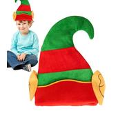 Genérico Christmas Hat - Gold Velvet, 18.9x11.81in Elves Hat Classic Holiday Style | Soft & Comfortable Festive Headwear For Christmas Parties, Family Photos, Holiday Decorations, Winter Celebrations