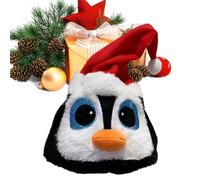 Genérico Christmas Hats For Women - Interactive Plush Character Hat | Light And Sound Party Headwear, Funny Penguin Santa Costume For Stage Performance Masquerade And Winter Celebration