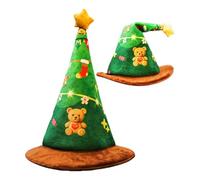 Genérico Christmas Hats For Women - Tree Design Headwear | Singing Christmas Hats With Velvet Material For Men Women Boys Girls Youth Teens Birthday Holiday New Year Party Fun