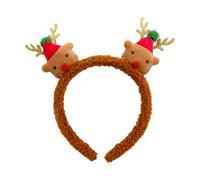Genérico Christmas Headband - Hairband Headpiece For Holiday Party Wear | Alloy Flocking Fabric Resin Material With Cute Festive Design, Accessories For Women Girls Winter Celebration Event Fun