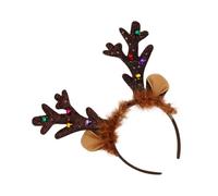 Genérico Christmas Headband | Holiday Hair Band | Reindeer Antlers Headband | Wedding Traveling Holiday Camping Picnic BBQ Backyard Party Gathering Dinner