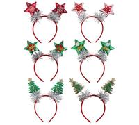 Genérico Christmas Headband - Six Pieces Felt Festive with Costume Headwear Set, Adds Fun Holiday Spirit for Parties and Events, Perfect Photo Booth Accessory for Kids Teens Adults Collectors