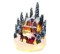 Genérico Christmas House Figurines - Colorful Ornaments | Cartoon Holiday Decoration Souvenir | Cute Festive Ornament Collection for Friends, Family, Bedside Table, Living Room, Mantelpiece, Bedroom