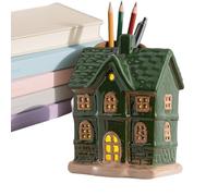 Genérico Christmas Houses - Ceramic House Desk Ornament | Festive Christmas Centerpiece with Elegant Design | Ceramic Holiday Decor Ideal For Home Tabletop, Mantel, Shelf, Party & Seasonal Display