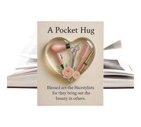 Genérico Christmas Hug - 2D Heart Shaped Souvenir - Appreciation Hug Token | Heart Keepsake With Inspirational Message, Graduation Retirement Travel Holiday, Souvenirs, Gift Bag Insert And Special