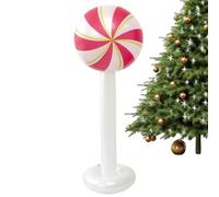 Genérico Christmas Inflatable Candy - Giant PVC Lollipop Ornament, Holiday Yard Sign | PVC Material, Perfect for Porch, Lawn, Patio, Front Door, Outdoor Holiday Decor, 120x45x40cm