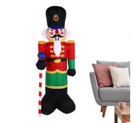 Genérico Christmas Inflatable Nutcracker - LED Yard Decor, 8FT Waterproof Blow Up Nutcracker with LED Lights, Outdoor Christmas Yard Decoration for Lawn, Garden, Home Party and Winter Holiday Display