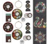 Genérico Christmas-Keepsake Embroidery Kit by Missouri Star, DIY Handcraft Starter Set with Threads,Needles,Instructions, Meaningful Handmade Gift for Celebrate Love and Warmth