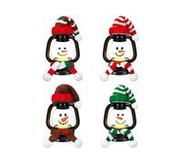 Genérico Christmas Lantern, Holiday Snowman Lantern, Small Snowman Table Centerpiece, 2025 Winter Portable Christmas Decorative, for Holiday Festival Decoration Present Door Kitchen Bedroom Indoor