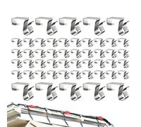 Generico Christmas Light Clip | 50 Piece Weatherproof Gutter Hooks Hanging String Lamp | Adhesive Strips Lights for Patio Wall Ceiling Picture Tree Plants Outside
