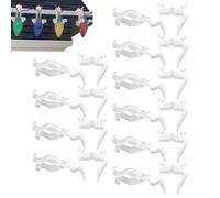 Genérico Christmas Light Clips - Gutter Light Clips,10-Piece Holiday Rope Lights Clip | Weather-Resistant Lamp Hanger for Decoration House Tree Soffit Fences Eaves Patio Deck Tiles Siding