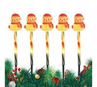 Genérico Christmas Lights - Santa Lights Outdoor | 5 Pack Impermeable Santa Claus Light for Yard Lawn Patio Driveway Garden Indoor Bedroom Living Room Party Holiday Display, 41 x 4 cm