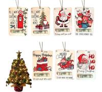 Genérico Christmas Money Holders for Cash,Handcrafted Wooden Money Holders Gift,Xmas Card Booklet (7pc)
