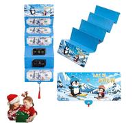 Genérico Christmas Money or Gift Card Holder with 10 Slots Surprise Christmas Xmas Gift Card Holder, Xmas Money Cards with Envelopes, for Santa Cash Supplies (Blue)