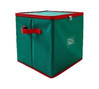Genérico Christmas Ornament Storage Box, Store Up to 128 Ornaments or Decorations, Covered Top, Two Handles, Adjustable Dividers, Keeps Holiday Decorations Clean and Dry for Next Season