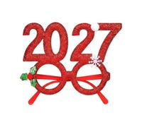 Genérico Christmas Party Glasses - Colorful 2027 Glitter Photo Booth Props | Festive Holiday Eyewear, Christmas Party Glasses Photo Booth Props for Club, Bar, Disco, Nightclub, Carnival, Festival