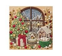 Genérico Christmas Pearl Art Kit Seasonal Mosaic Decoration Tabletop Window