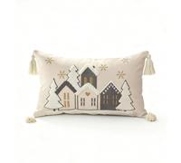 Genérico Christmas Pillow Cover, Christmas Pillowcases, Linen Christmas Pillow Covers, Christmas Pillows, Decor for Bedroom, Living Room, Sofa (30 * 50cm)