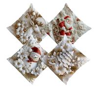Genérico Christmas Pillowcase, Christmas 18x18inch Pillow Covers, Cute Modern Decor For Home Room Bedroom Living Couch Sofa Bed Patio Porch